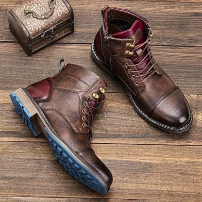 Herren Lederstiefel | Vintage Ankle Boots für Alltag & Outdoor