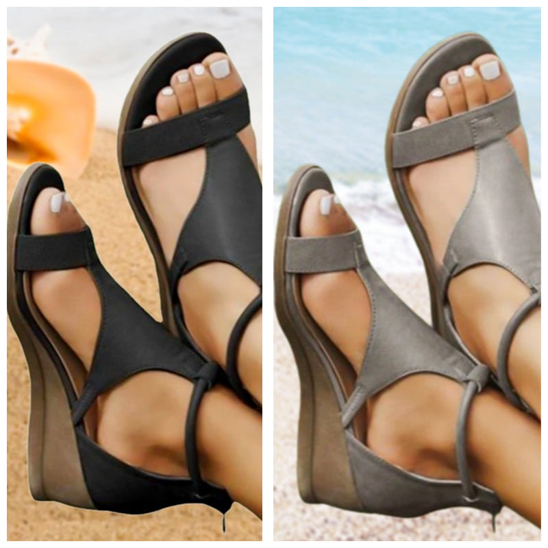 Damen Keilsandalen im römischen Stil – Sommerlicher Komfort & Eleganz