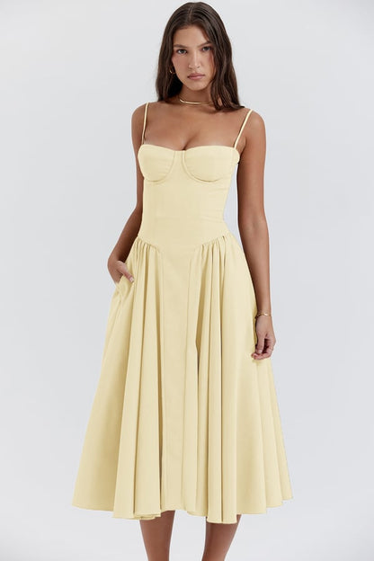 Damen Midikleid mit Taschen – Sommerlich, Lässig & Stilvoll