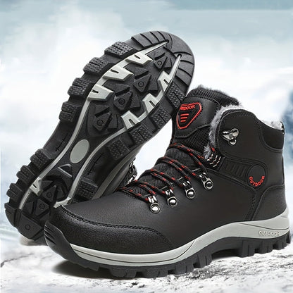 Veylor | Herren Outdoor Winterschuhe, Schnürstiefel mit Warmfutter, Robust & Stylisch