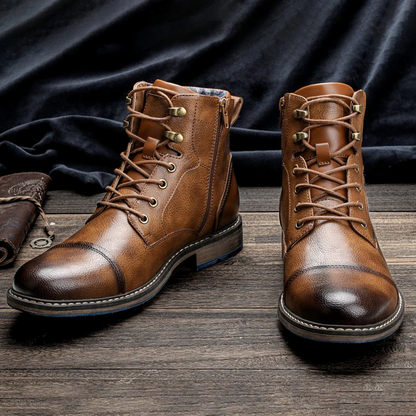 Herren Lederstiefel | Vintage Ankle Boots für Alltag & Outdoor