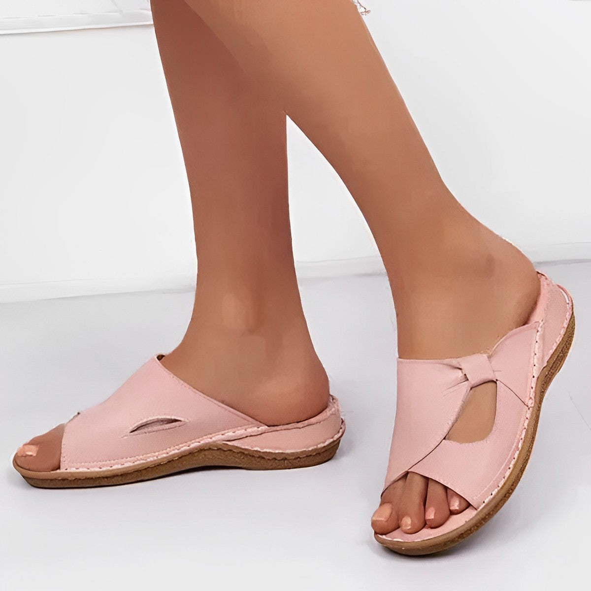 Damen Leder-Sandalen – Orthopädischer Komfort & Zeitloser Stil