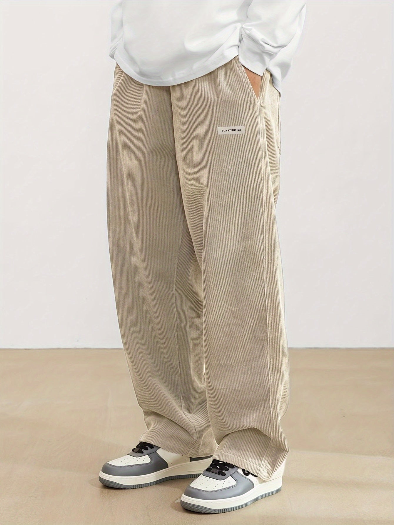 Herren Cordhose mit weitem Schnitt – Trendig, Bequem & Streetstyle-tauglich