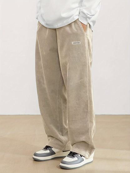 Herren Cordhose mit weitem Schnitt – Trendig, Bequem & Streetstyle-tauglich