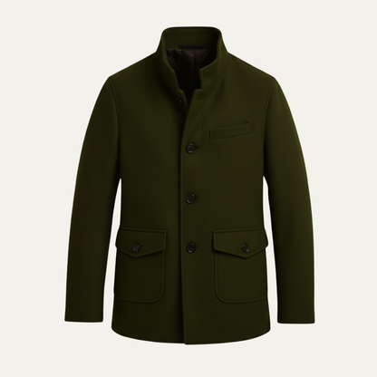 Herren Wollmantel Tailored | Eleganter Winter-Overcoat für Stadt & Büro