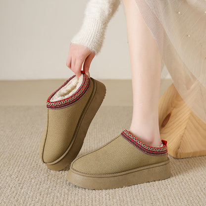 Gefütterte Plateau-Hausschuhe Damen | Warm, Bequem & Trendig