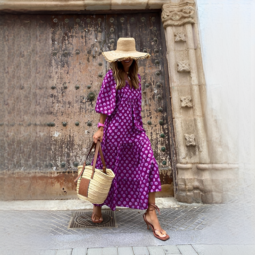Damen Sommerkleid – Boho Kleid mit luftiger Passform für warme Tage