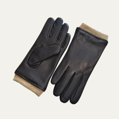 Klassische Herren Winterhandschuhe mit Bündchen – Warm, Komfortabel & Zeitlos