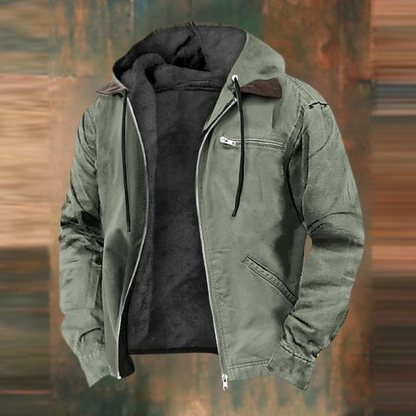 Herren Winterjacke mit Kapuze & Fleece | Warm, robust & urban für Alltag & Freizeit
