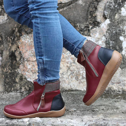 Komfortable Damen Stiefelette mit Reißverschluss – Bequem, Stylisch & Alltagstauglich