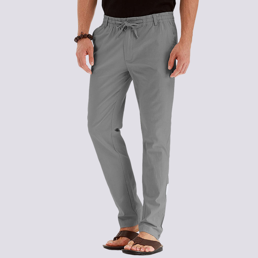 Herren Cargo Freizeithose – Leichte Hose mit flexiblem Bund für Alltag, Sommer und Freizeit