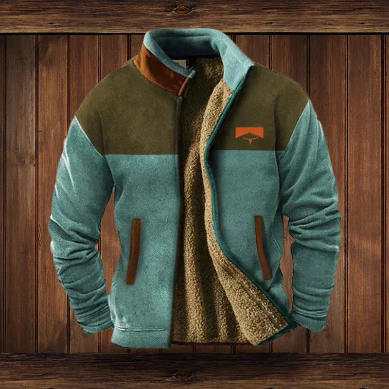 Gefütterte Fleecejacke Herren | Warm, Robuster Outdoor-Style & Vielseitig