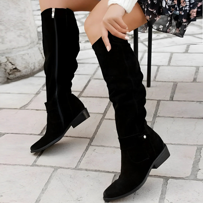 Klassische Damen Stiefel mit weitem Schaft | Elegant & Bequem