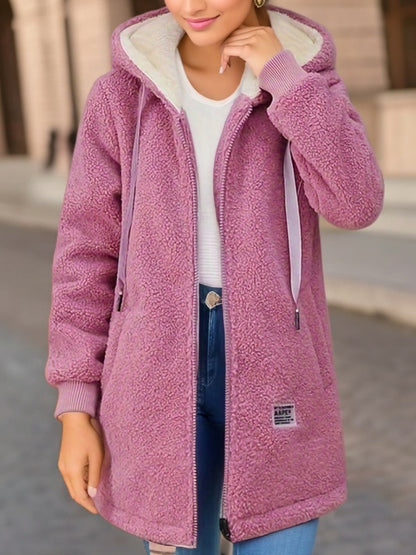Damen Fleecejacke mit Kapuze | Kuschelig, Warm & Lässig Modern