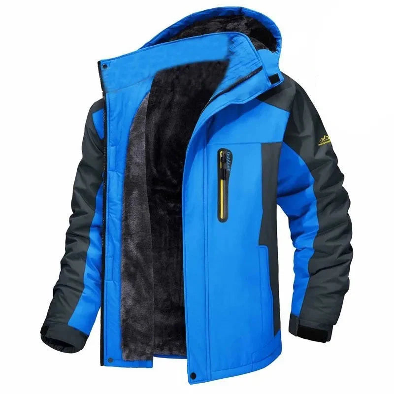 Herren Outdoorjacke Gefüttert | Wind- & Wasserabweisend für Winter & Freizeit