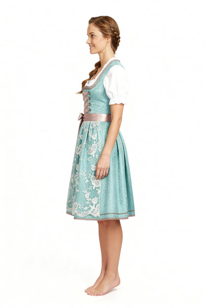 Dirndl Damen | Traditionelles Dirndl mit Schürze für Oktoberfest