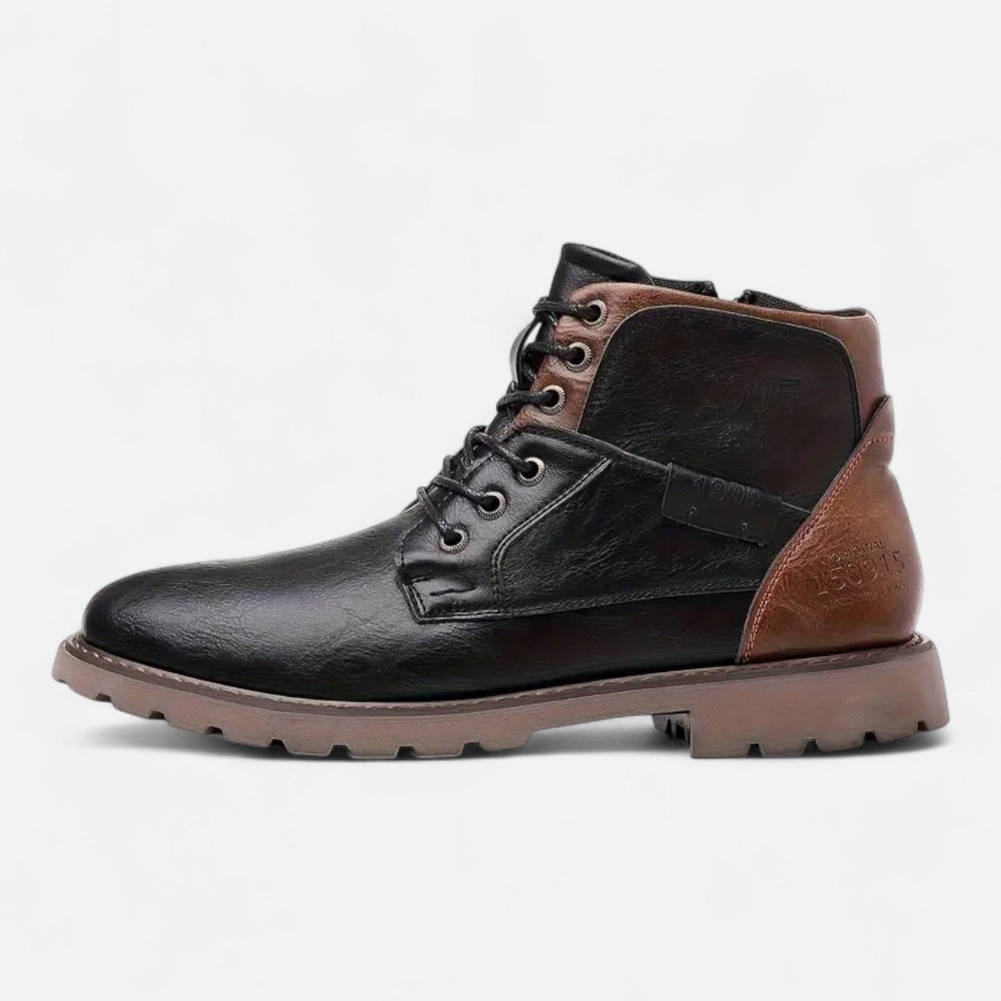 Kellan | Herren Vintage Leder Stiefeletten – Business Casual Schnür-Boots