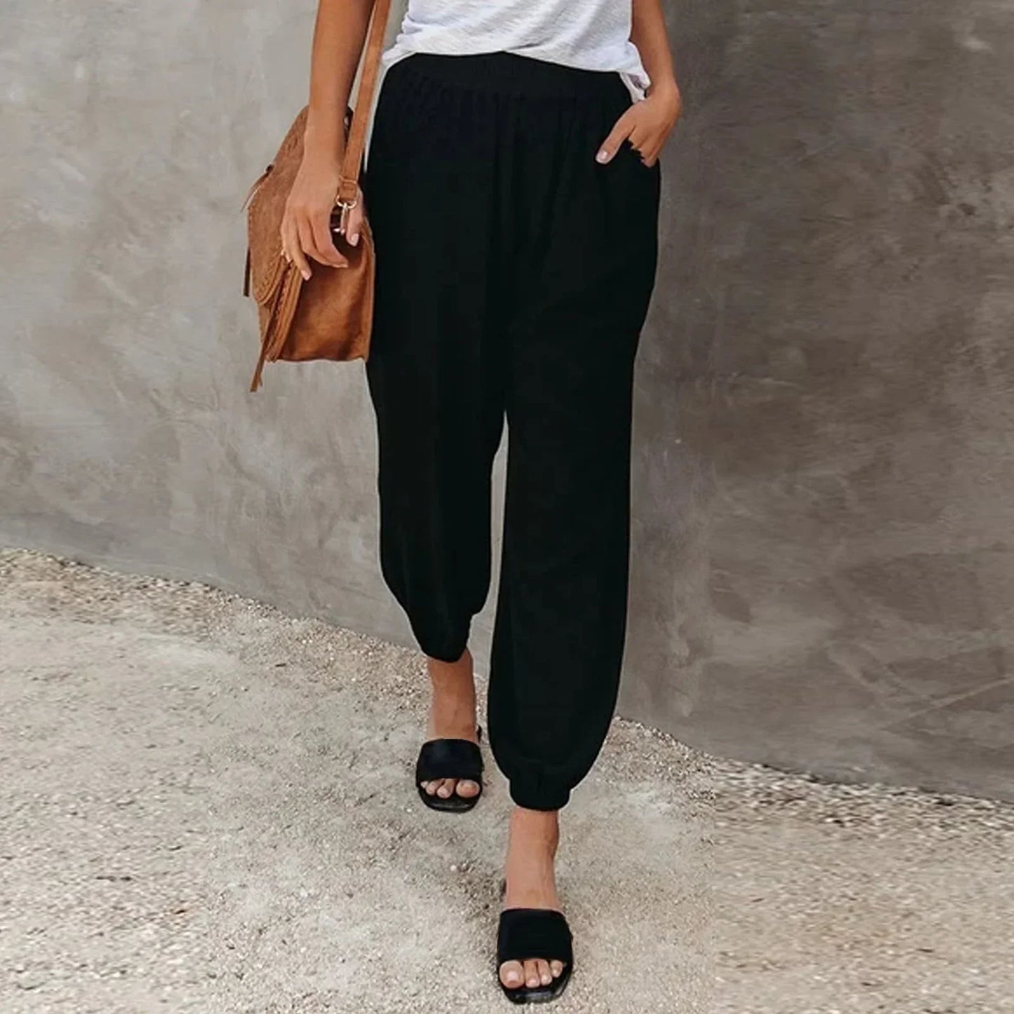 Eluna | Luftige Damen Freizeit-Hose mit lockerer Passform und atmungsaktivem Stoff für den Sommer