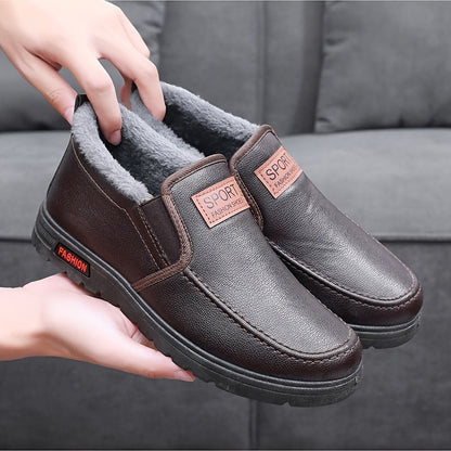 Yarden | Herren Winter Slip-On Schuhe mit Warmfutter, Mittlerer Schnitt & Bequemer Passform