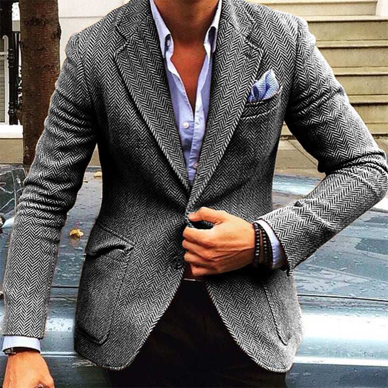 Callan | Herren Wildlederblazer in Braun | Eleganter Zweiknopf-Look