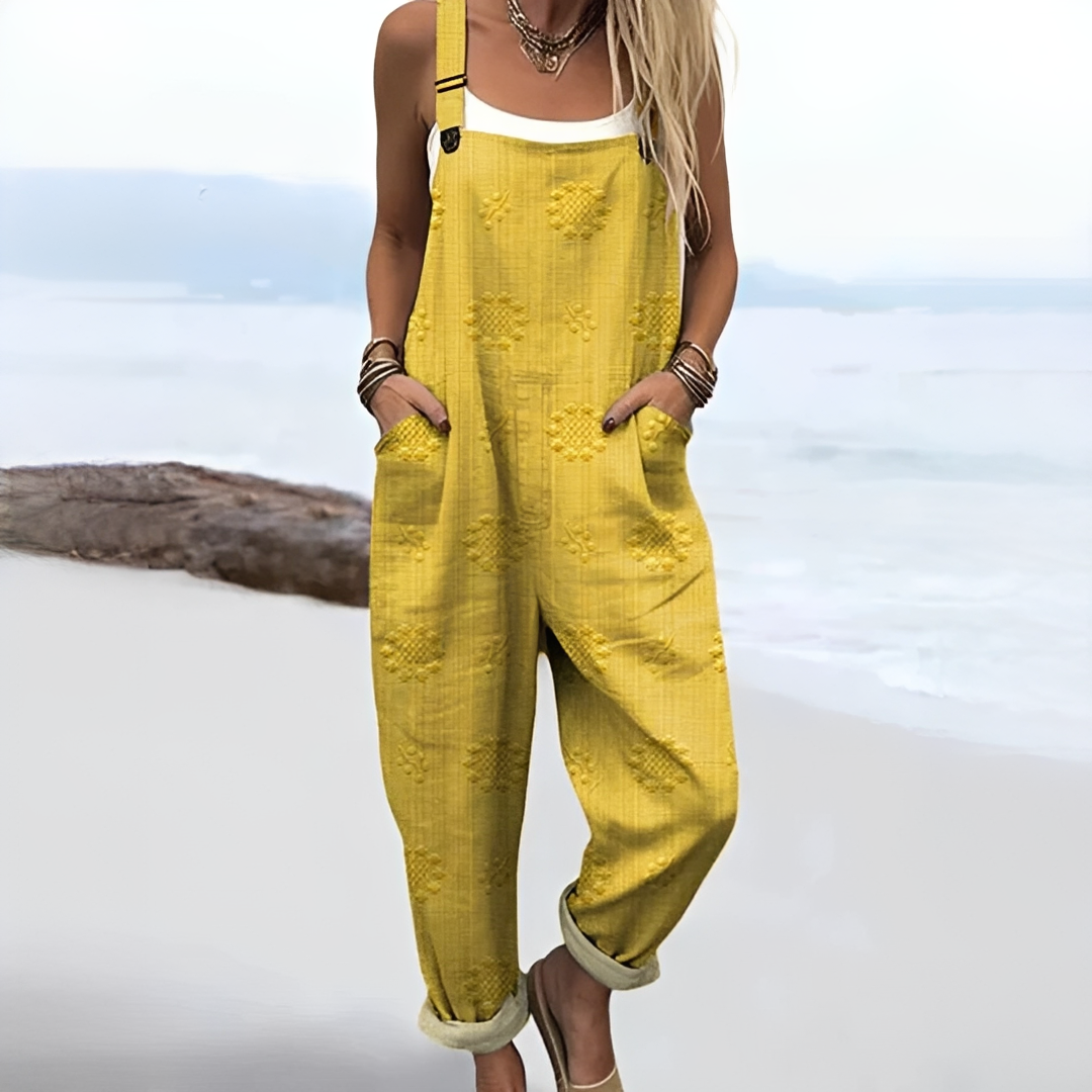 Damen Overall leicht – Sommerlicher Jumpsuit für Alltag, Urlaub und Events