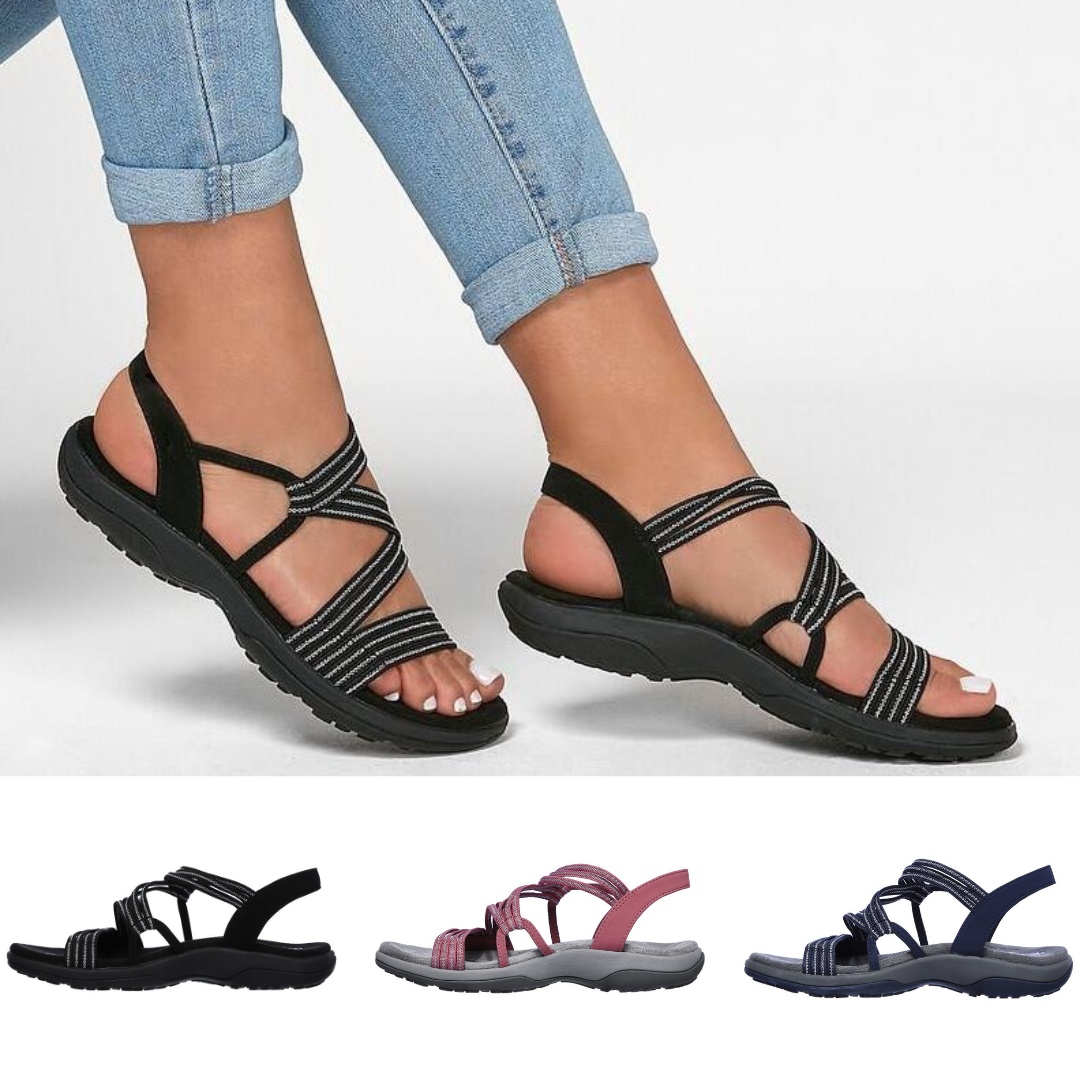 Lola | Damen Sommer-Sandalen mit Riemen & robuster Sohle – Stylisch, Bequem & Alltagstauglich