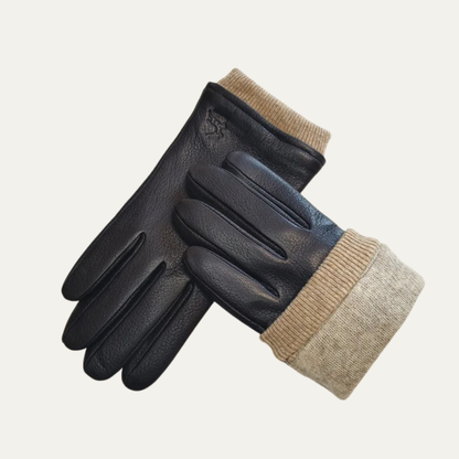 Klassische Herren Winterhandschuhe mit Bündchen – Warm, Komfortabel & Zeitlos