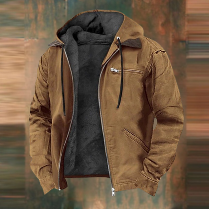 Herren Winterjacke mit Kapuze & Fleece | Warm, robust & urban für Alltag & Freizeit