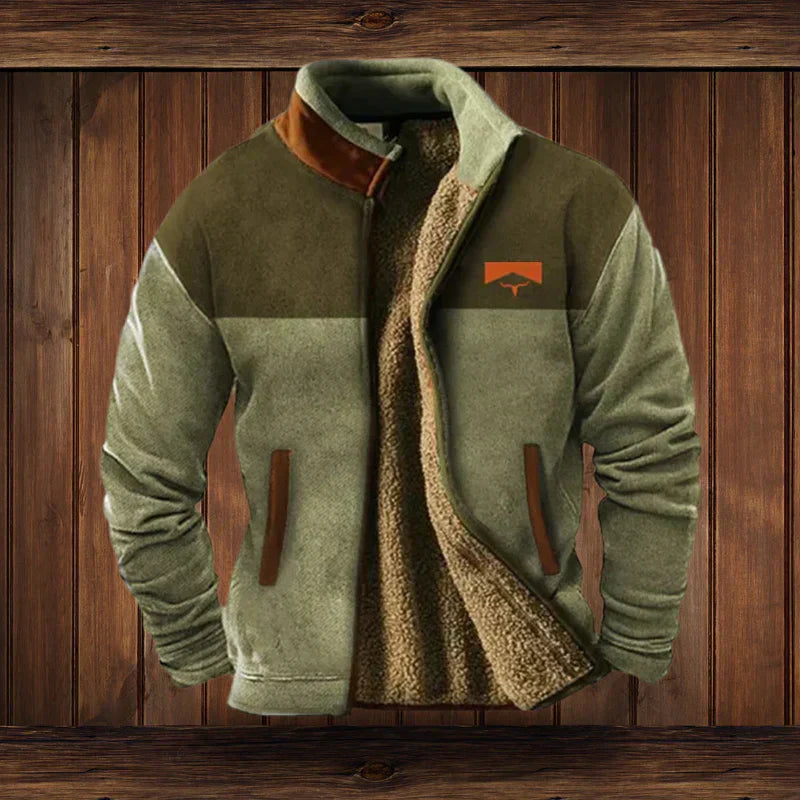 Gefütterte Fleecejacke Herren | Warm, Robuster Outdoor-Style & Vielseitig