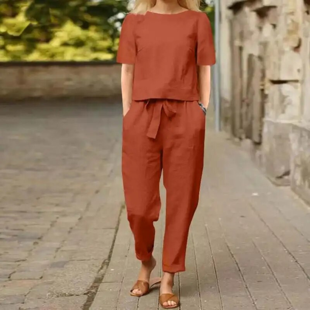 Victoria | Zweiteiliges Damen‑Leinenset – luftig, elegant & alltagstauglich