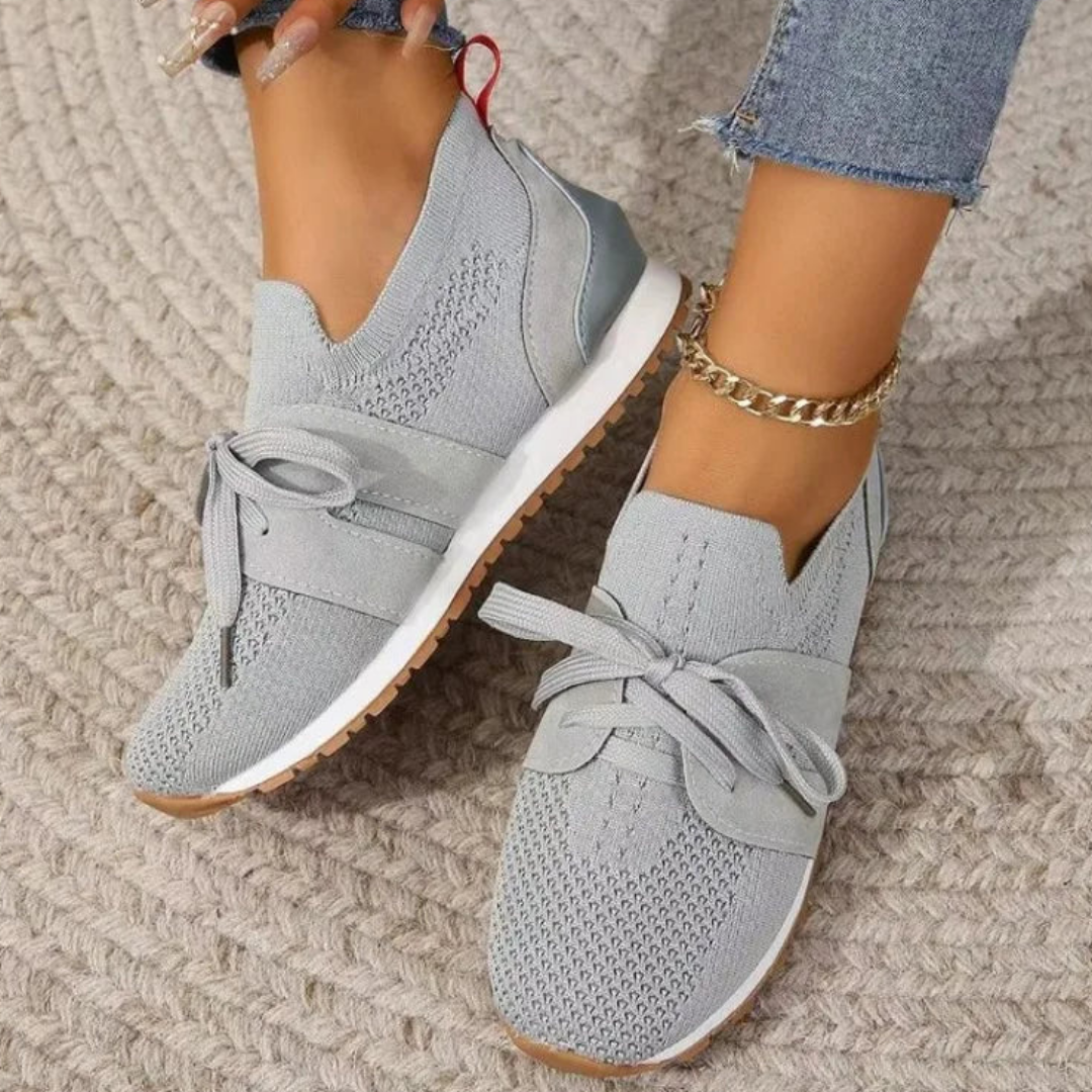 Lenie | Damen Atmungsaktive Schnür-Sneaker im Socken-Design – Leicht, Bequem & Flexibel