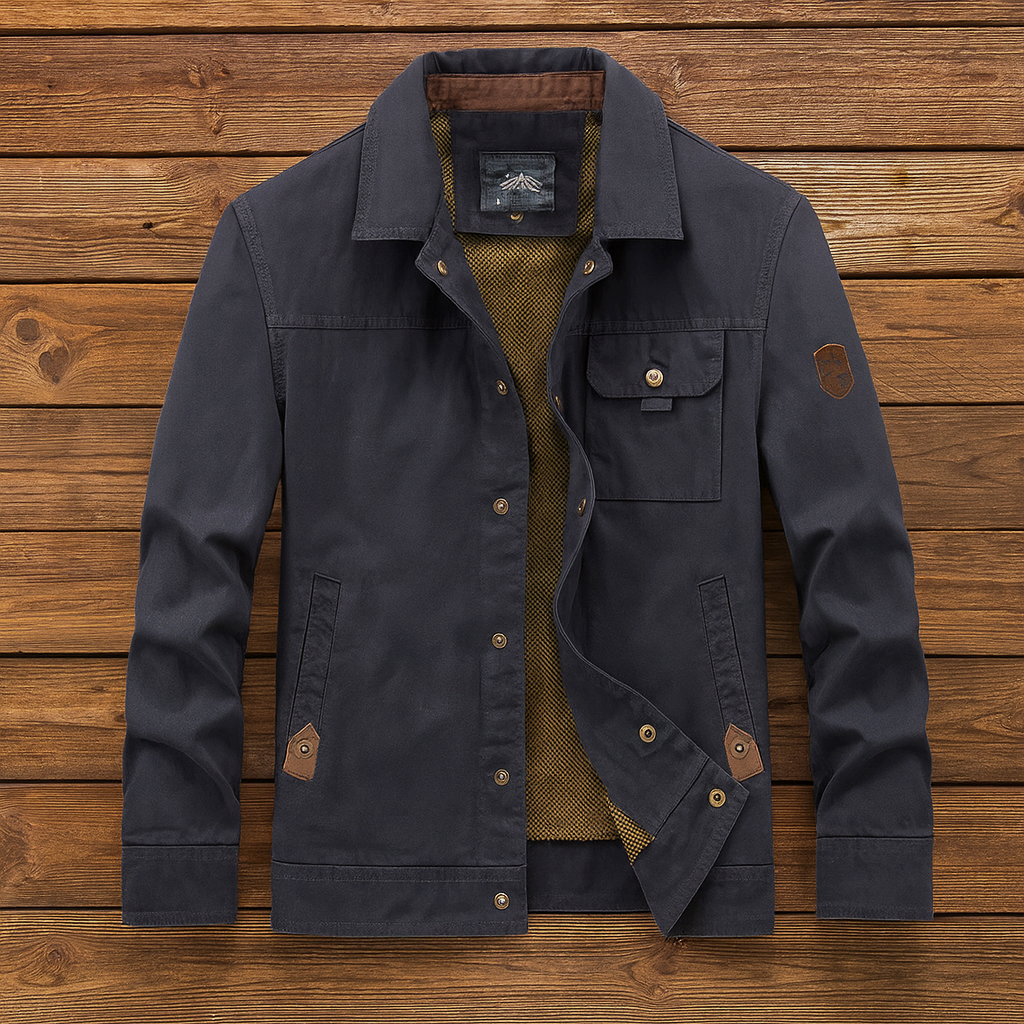 Herren-Outdoorjacke | Robuste Canvas-Jacke für Alltag & Abenteuer
