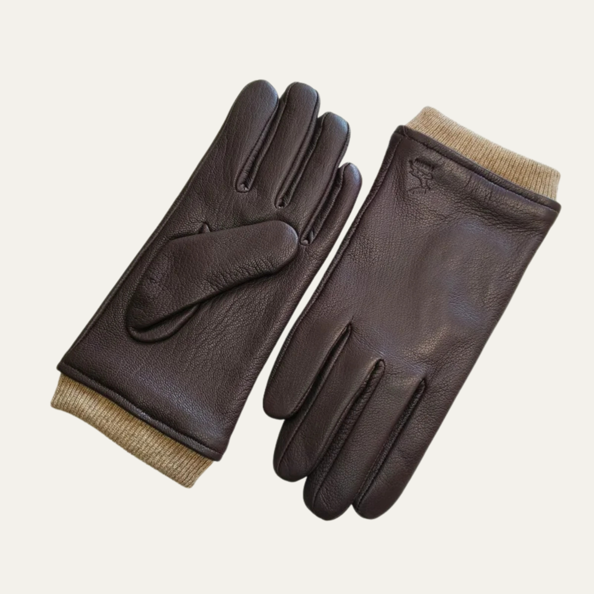 Klassische Herren Winterhandschuhe mit Bündchen – Warm, Komfortabel & Zeitlos