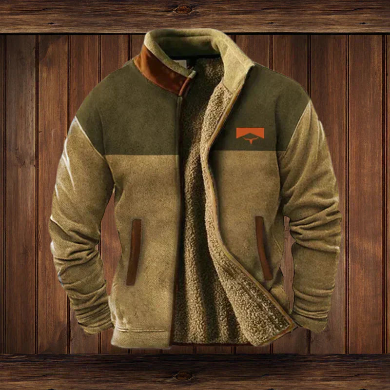 Gefütterte Fleecejacke Herren | Warm, Robuster Outdoor-Style & Vielseitig