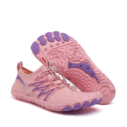 Dee | Unisex Barfußschuhe – Flexible Sneaker mit Gummisohle & Schnellverschluss
