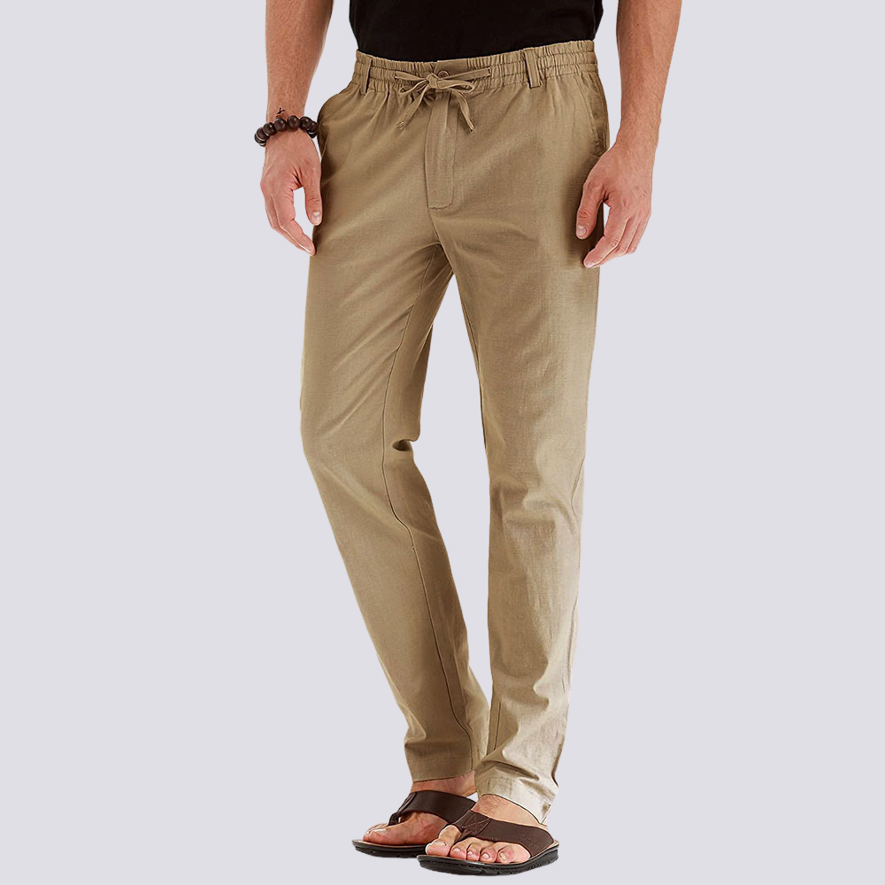 Herren Cargo Freizeithose – Leichte Hose mit flexiblem Bund für Alltag, Sommer und Freizeit