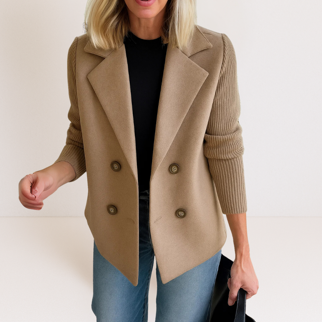 Strickblazer Damen mit Knopfleiste | Eleganter Alltags- & Office-Look