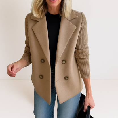 Strickblazer Damen mit Knopfleiste | Eleganter Alltags- & Office-Look