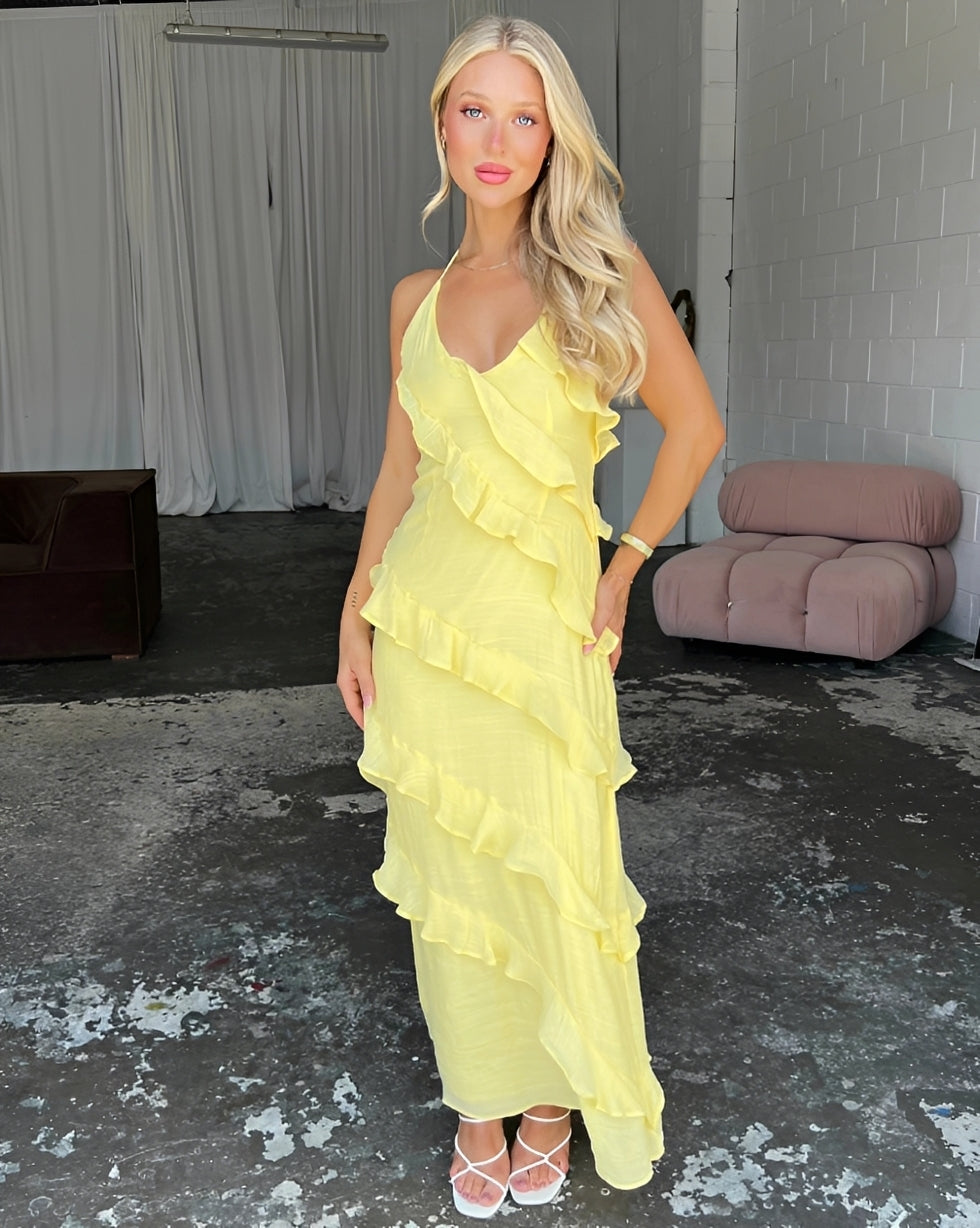 Damen Maxi-Kleid mit Neckholder – Elegantes Kleid für Events und festliche Anlässe