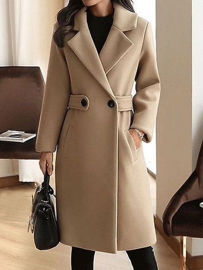 Damen Wollmantel Klassisch | Tailliert & Elegant für Herbst & Winter