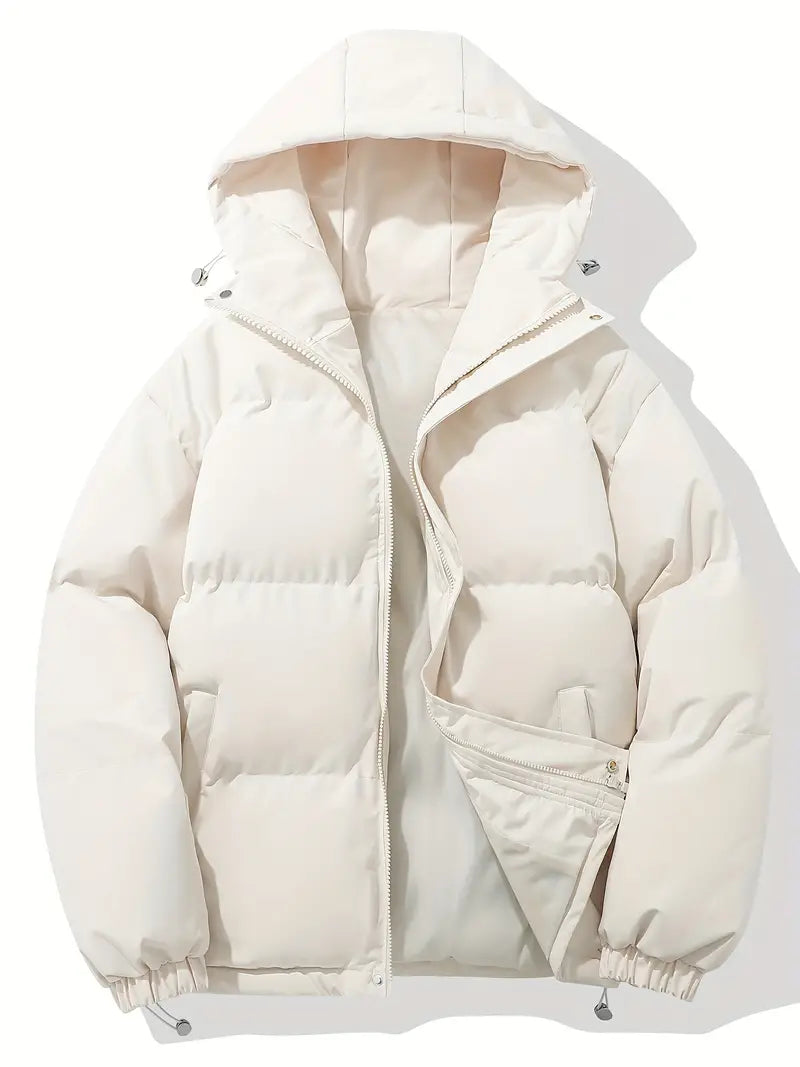 Herren Steppjacke mit Kapuze | Warme Winterjacke für Alltag & Outdoor