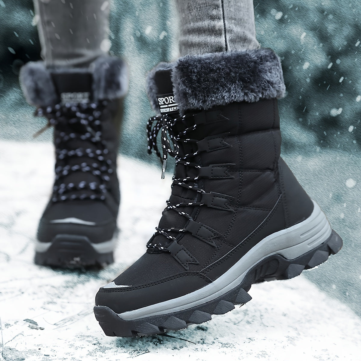 Damen Winterstiefel Braun | Wasserfest, Warm & Rutschfest für Kalte Tage