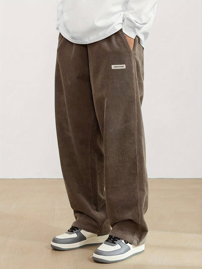 Herren Cordhose mit weitem Schnitt – Trendig, Bequem & Streetstyle-tauglich