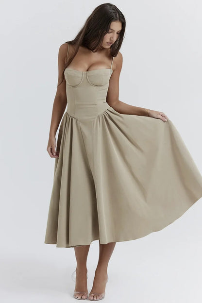 Damen Midikleid mit Taschen – Sommerlich, Lässig & Stilvoll