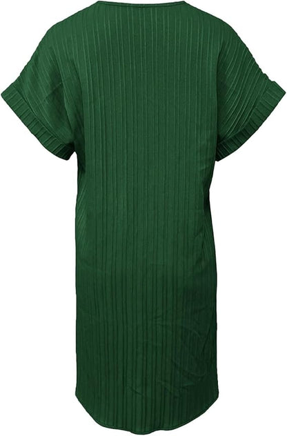 Leichtes Sommerkleid mit V-Ausschnitt – Lässig, Feminin & Alltagstauglich