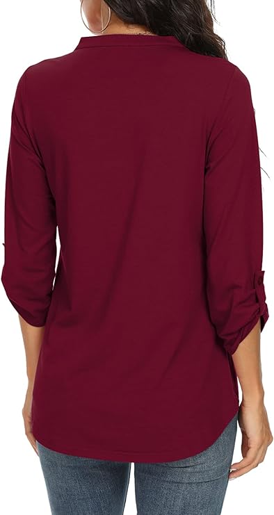 Leichte Bluse mit V-Ausschnitt – Feminin, Luftig & Vielseitig