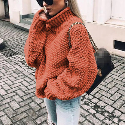 Grobstrick Rollkragenpullover Damen | Kuscheliger Komfort & Zeitloser Stil