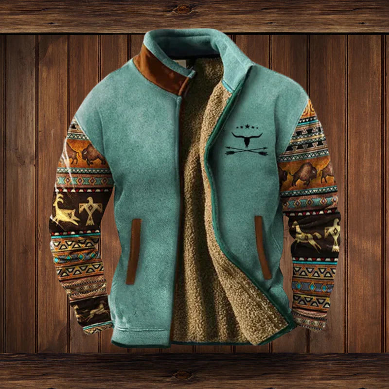 Gefütterte Fleecejacke Herren | Warm, Robuster Outdoor-Style & Vielseitig