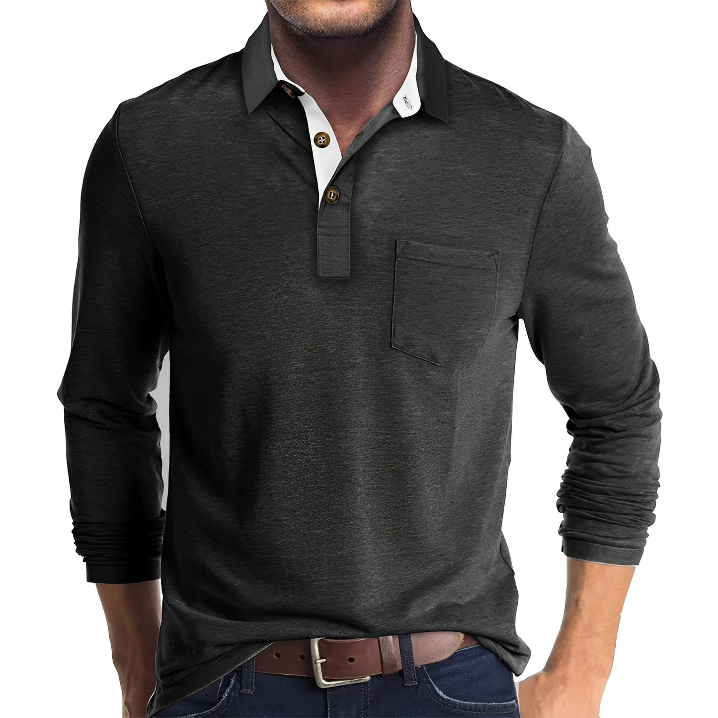 Herren Langarm-Poloshirt – Lässig, Komfortabel & Vielseitig für Alltag & Freizeit