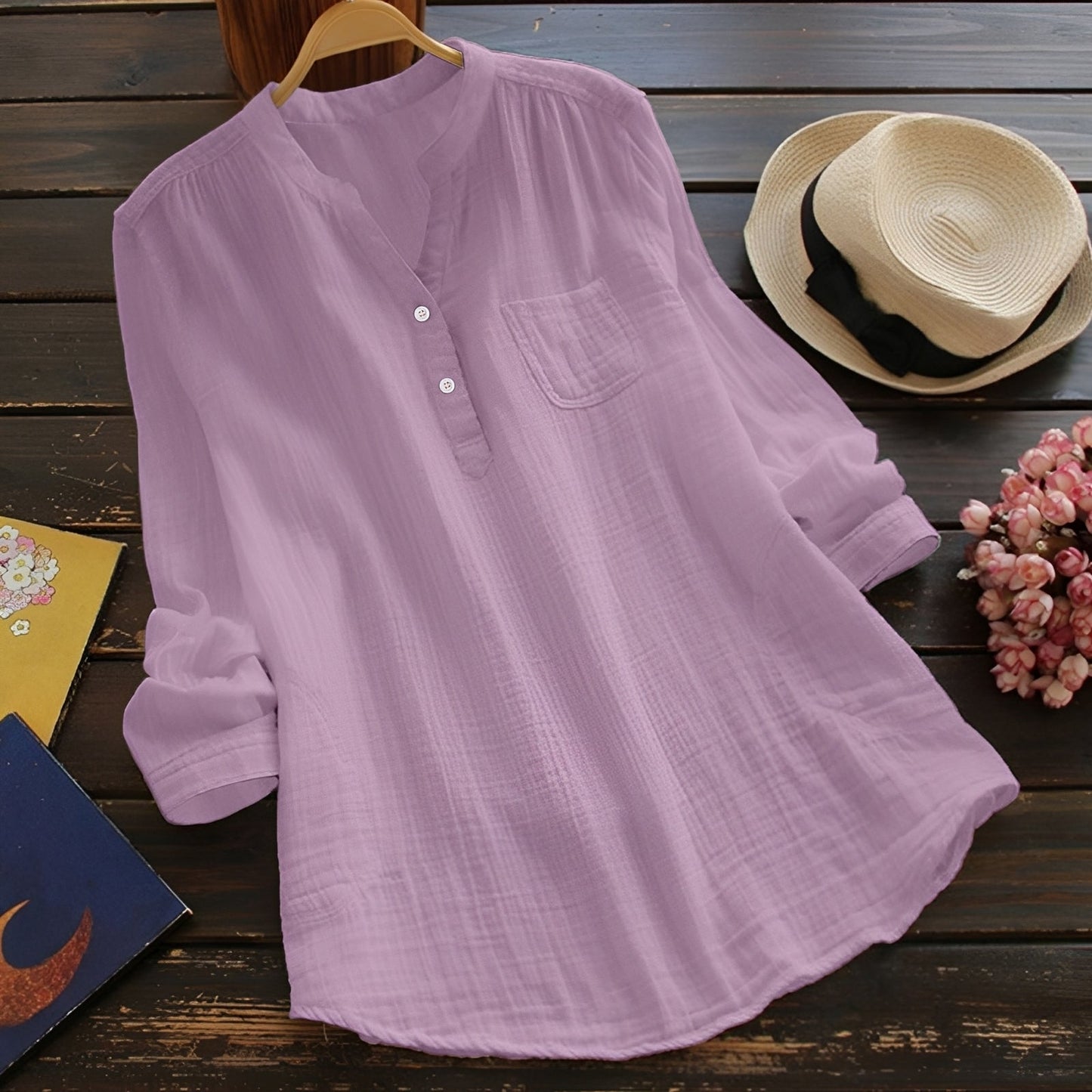 Damen Bluse – Lockere Alltagsbluse für zeitlose Looks